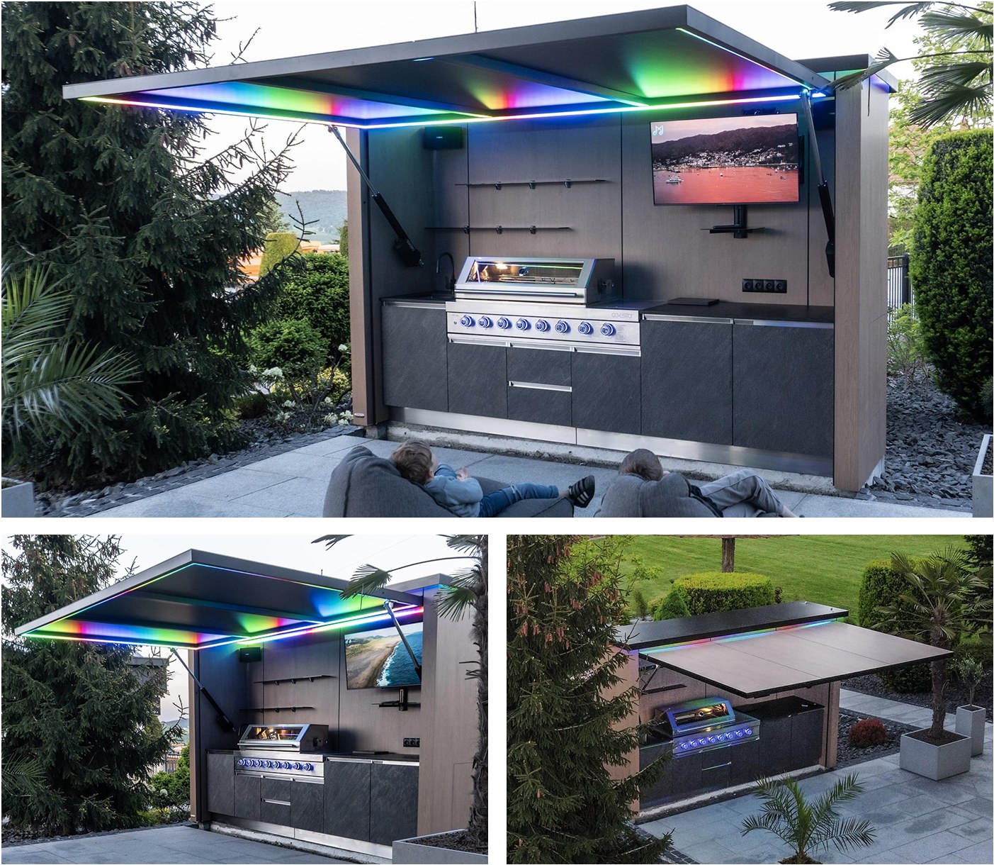Outdoor kitchen cabinet style two