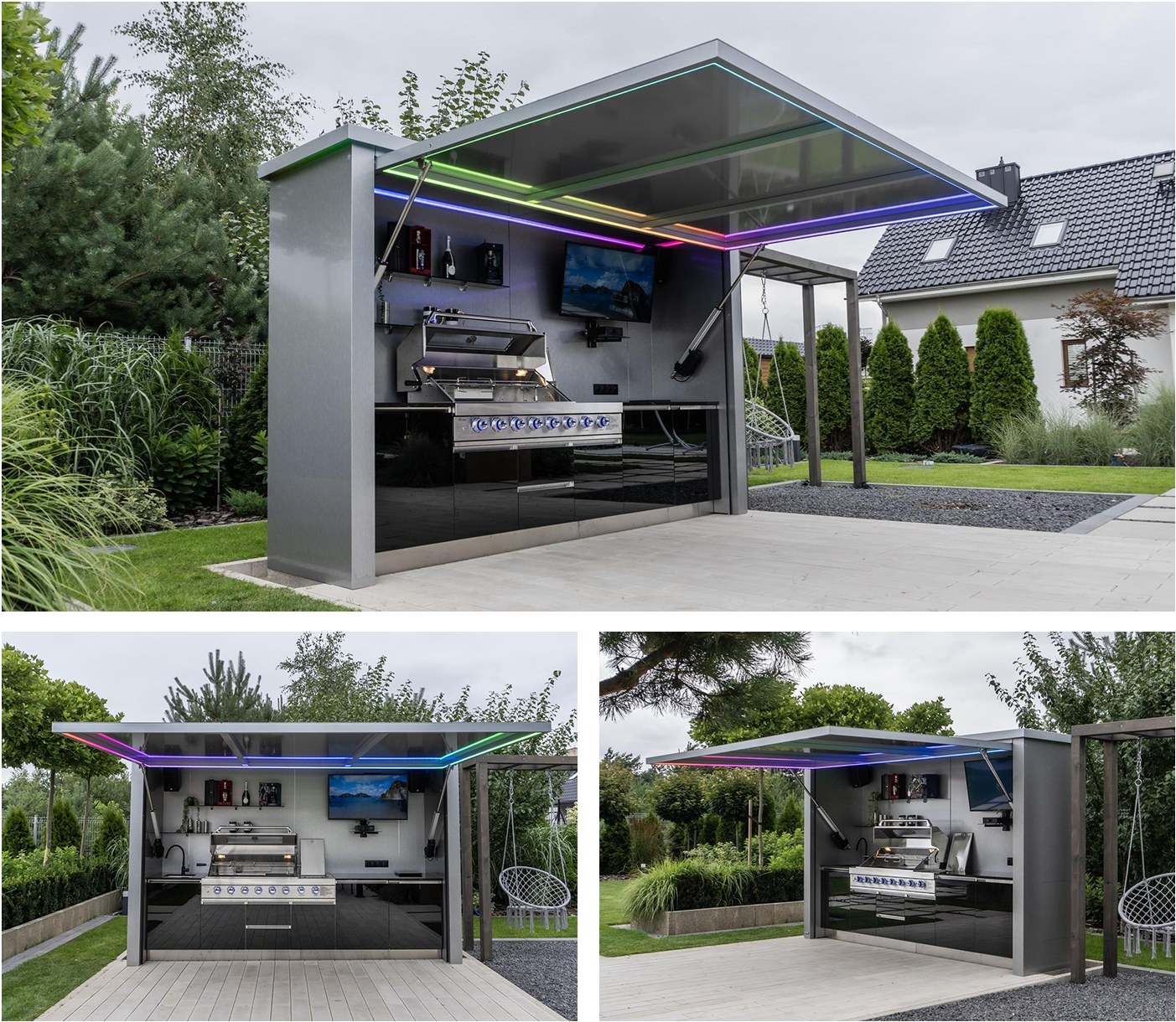 Outdoor kitchen cabinet style four